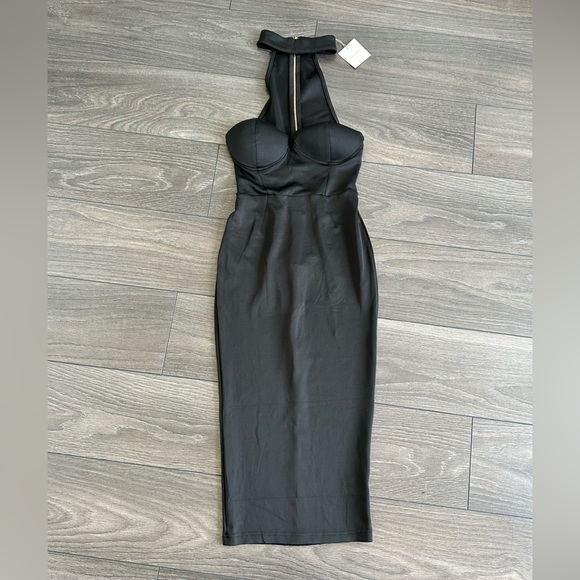 JLUXLABEL Dresses & Skirts - Jluxlabel Satin Midi Bustier Dress M NWT